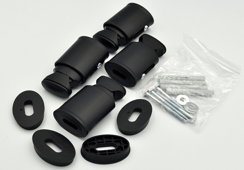 Törölközőszárító radiátor tartó, fekete